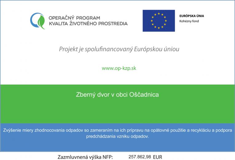 Zberný dvor v obci Oščadnica